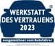 Auszeichnung Werkstatt des Vertrauens 2023