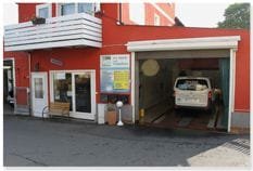 Anmeldung und Waschanlage