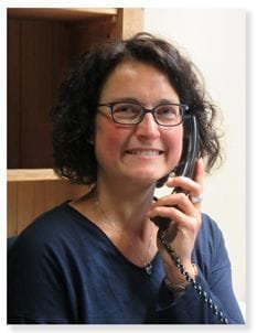 Sindy Pitz, Büro beim Autoservice Pitz